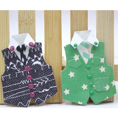 AZSG Clothes Vest Sleeveless Jacket Cutting Dies For DIY Scrapbooking Dies Decoretive Embossing DIY Decoative Cards Die Cutter