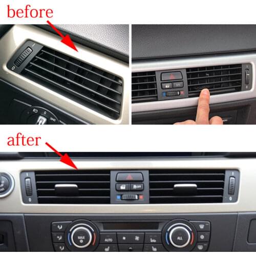Car Front Row Air Conditioning Panel Adjustment Piece Outlet Vent Grille For BMW 3 Series E90 2005 2006 2007 2008 2009 2010 2012