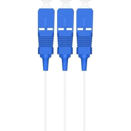 SC/APC SC/UPC Fiber Optical PLC Splitter SC 1 X 2 Mini steel tube type 1x2 0.9mm Fiber Opitc Splitter Micro-enclosed Splitter