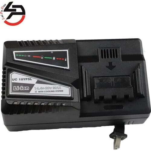 Electric Drill Screwdriver UC18YSFL Li-ion Battery Charger Charging Current 4.5A For Hitachi 14.4V 18V BSL1415 Series Tool