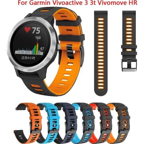 20mm Wristband Replacement For Garmin Vivoactive 3 3t Vivomove HR Strap Bracelet Smart Watchband for Garmin Venu SQ Wrist Correa