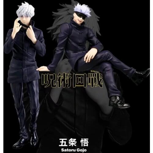 New Anime Jujutsu Kaisen Figurine Statue Sitting Standing Gojo Satoru Figure PVC Collection Model Toys Action Figures