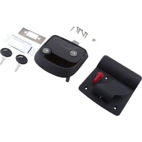 Heavy Duty RV Paddle Entry Door Lock Latch Handle Knob Deadbolt Camper Trailer