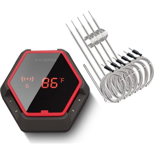 6 Probes BBQ Thermometer Wireless Humanized Magnetic Design Kitchen Digital Meat Food Thermometer Fry Grill Tool Inkbird IBT-6XS