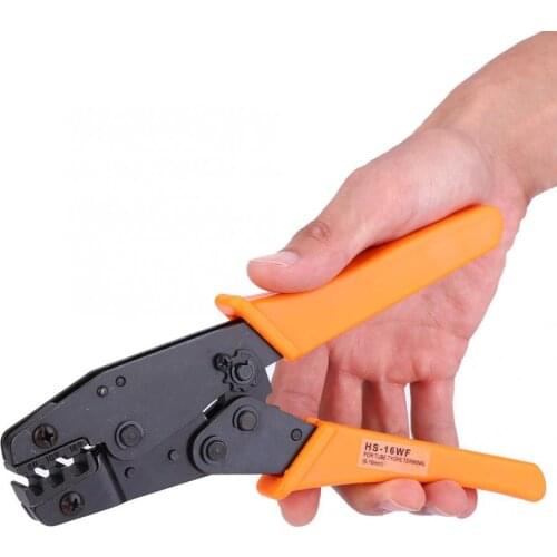 Ratchet Crimp Pliers 6-16mm Square 10-6AWG Crimping Tool for Pre-Insulated Terminal