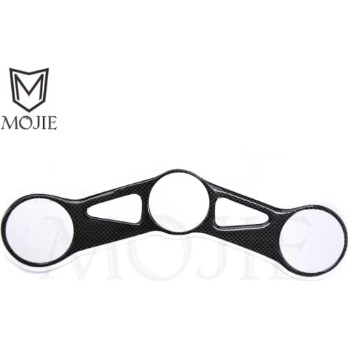 Motorcycle Triple Clamp Triple Tree Upper Clamp Steering Bracket Cover Decal Sticker For Kawasaki ZX-10R ZX10R ZX 10R 2004-2005