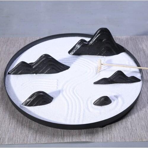 Home Decoration Creative Decoration Ceramic Rockery Sand Table Micro Landscape Decoration Hotel Entrance Tea Table Decoration
