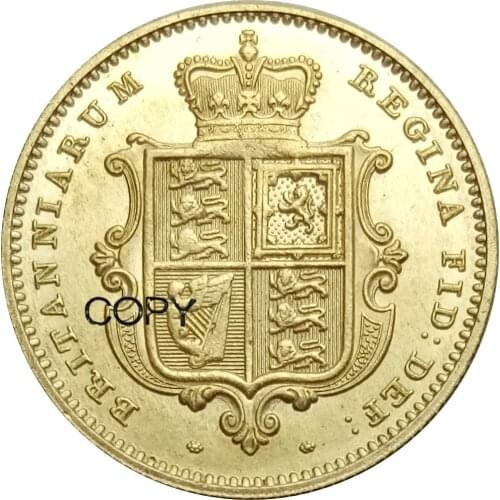 Great Britain 1/2 Sovereign Victoria 1st portrait 1838 - 1861 20pcs Brass Metal Copy Coins