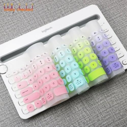 Keyboard Cover Protector For Logitech K480 Bluetooth Multi-Device Keyboard Silicone Dustproof Wireless Desktop Dust skin film