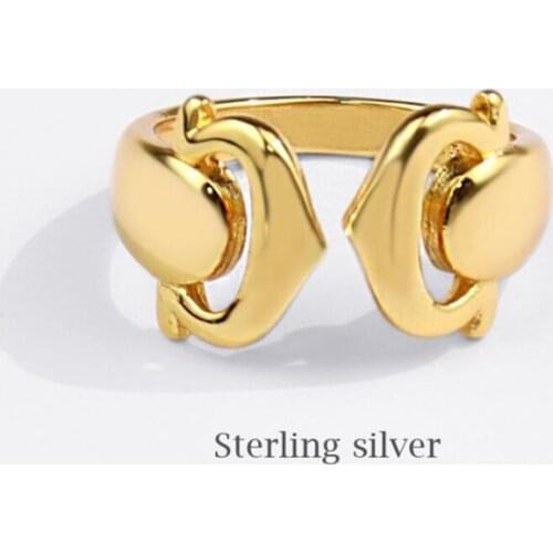 Sole Memory Romantic Gift Heart Cute 925 Sterling Silver Female Resizable Opening Rings SRI850