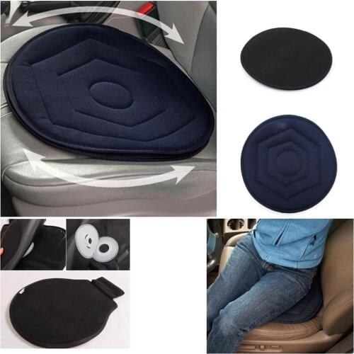 1pcs Non-slip Seat Revolving Rotating Cushion Memory Swivel Foam Mobility Aid Seat Cushion in Chair Tie On Pad Dark Blue