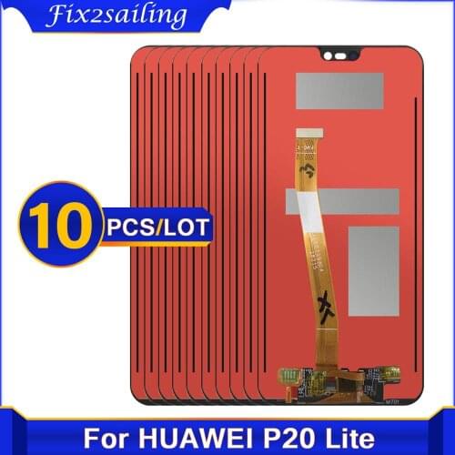 10 piece 2280*1080 AAA Quality 100% test LCD For HUAWEI P20 Lite Lcd Display Screen For HUAWEI P20 Lite ANE-LX1 ANE-LX3 Nova 3e