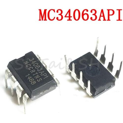 10pcs/lot MC34063API MC34063 34063 KA34063A KA34063 DIP8 DIP Boost or buck DC/DC converter
