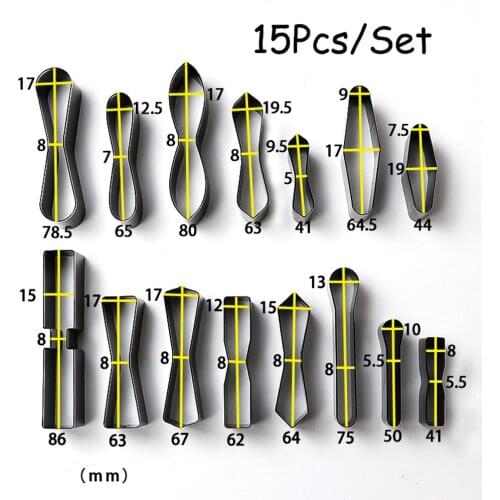 15 Pcs/Set DIY Tool Sets 2021 New Knife Blade Punch Die Mould Set DIY Cutting Dies Mold For Leather Cloth Cutter DIY Crafts Dies