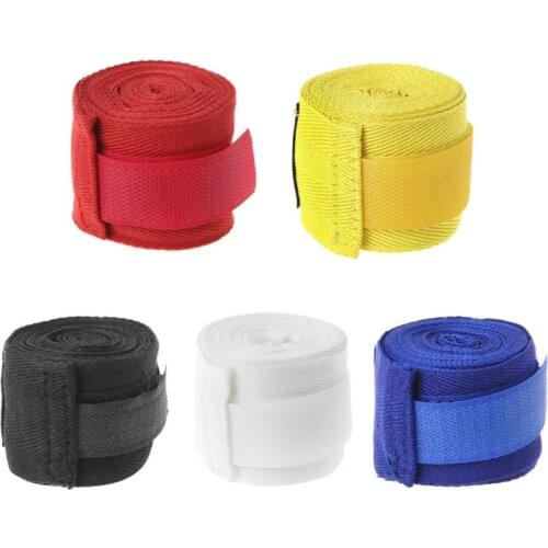 2.5m Cotton Bandage Boxing Wrist Bandage Hand Wrap Combat Protect Boxing Kickboxing Muay Thai Handwraps Training Gloves Q22F