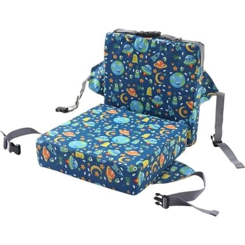 2 Pcs/Set Anti-Skid Cartoon Printing Dining Children Cushion Increased Pad Adjustable Removable High Chair Booster