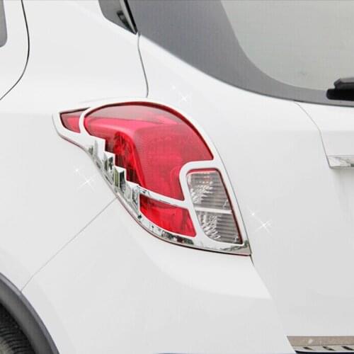 2016 ABS Chrome Car Tail Lights Rear Lamps Decoration Frame Cover Trim Accessories Car Styling Shell for Opel Mokka Buick Encore