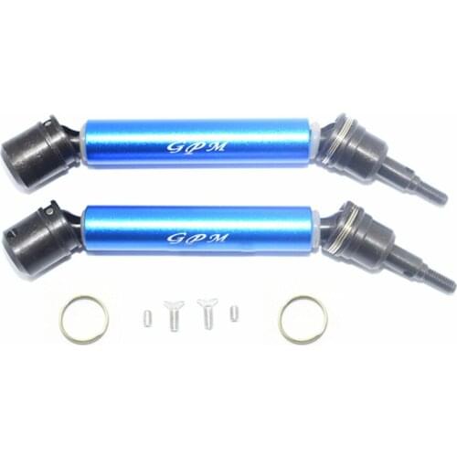 2pcs Metal Front Rear CVD Universal Drive Shaft for ARRMA 1/10 Big Rock RC Crawler Car Modification Parts