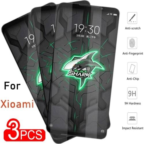 3PCS Screen Film Glass ForXiaomi 8se A2 A2Lite 6x Redmi Go Glass Screen Protector on For xiaomi Black Shark Tempered Glass