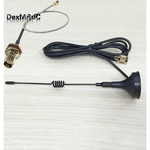 2.4Ghz 3dbi wifi antenna with magnetic base TNC male+TNC female bulkhead switch ufl/ipx Cable