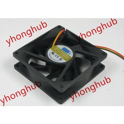 AVC DA08025B12L, 502K DC 12V 0.15A 80x80x25mm Server Cooling Fan