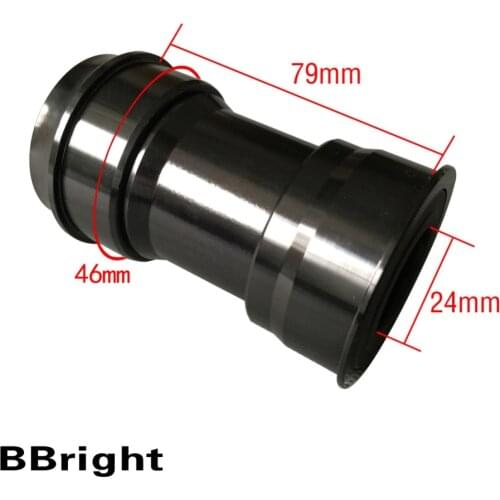 BB79 Bottom Bracket Shell 79/83MM Thread Type Integrative Crankset Bearings Aluminum Alloy BB79 Bottom Bracket Bicycle Axis