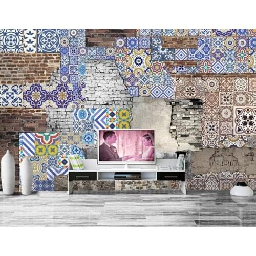 Custom large mural,Postmodern style complex Gu Bopu wallpaper,living room TV sofa wall bedroom vinyl wallpaper papel de parede