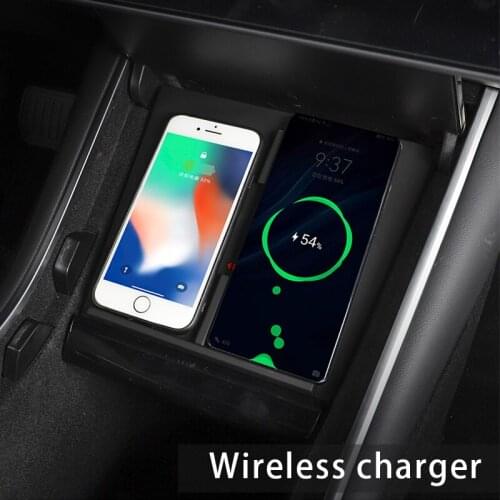 Center console wireless For Tesla Model 3 Accessories Car Center Protection Panel Tesla Model Three Accessories