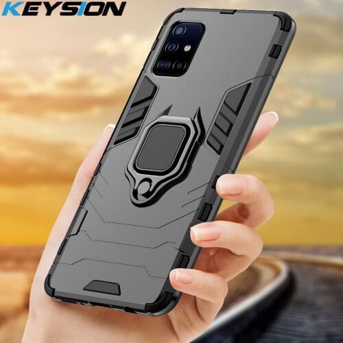 KEYSION Shockproof Armor Case For Samsung Galaxy A50 A70 A30 A20 M30 A51 A71 A10 Phone Cover for Samsung A40 A50s A30s A20s A10s