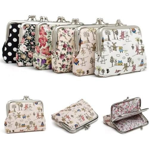 Kawaii Children Wallet Canvas Women Coin Purse Small Mini Bag For Coin Plush Purse Wallet Girl Little Bag For Ladies Small Pouch