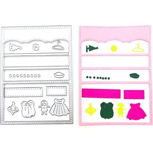 Julyarts Wardrobe Metal Cutting Dies Tools For Stencil DIY Dies Scrapbooking Album Paper Card Craft Metal Cutting