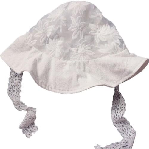 Lace Newborn Photography Props Hat Summer Sun Hats Girls Breathable Bonnet