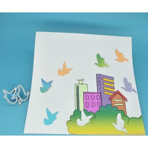 2 pigeon bird metal cutting mold, scrapbook, photo frame, photo album decoration, DIY, handmade artwork
