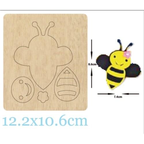 Cute Bee girl Hair clip cutting dies 2020 new die cut &wooden dies Suitable for common die cutting machines on the market