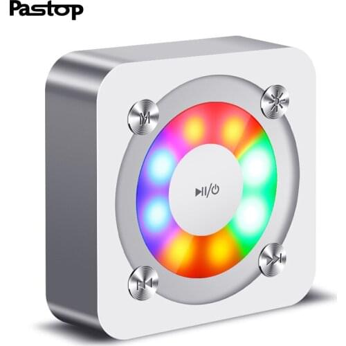 Mini Portable Bluetooth Speaker Round Wireless Loudspeaker Stereo with Mic LED light TF AUX Subwoofer Sound Box or Phone