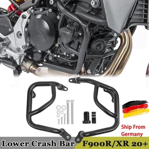 Motorcycle Black Lower Crash Bar Bumper Engine Tank Guard Fairing Frame Protector For BMW F900XR F900R 2020 2021 F900 R F900 XR