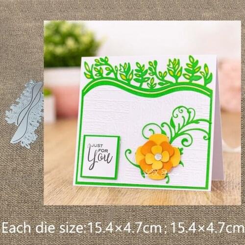 New Design Craft Metal stencil mold Cutting Die double sided Garden Border scrapbook die cuts Album Paper Card Craft Embossing