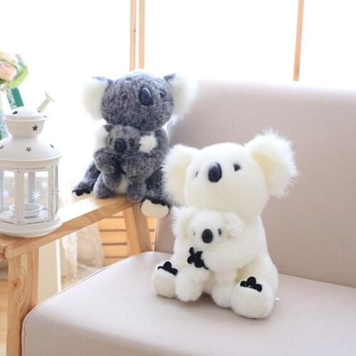 Simulation Adorable Kids Holding Fluffy Koala Plush Toys Children Animal Cognition Baby Smoothing Stuffed Doll Great Xmas Gift