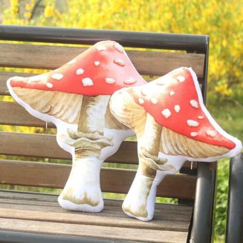 Plush Mushroom Toy Pillow 39/48 cm Stuffed Plant Mushroom Cushion Toy for Childrens Day Gift Or Bedroom Decoration Bed Toy