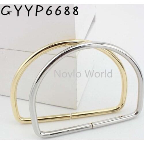 2-10pcs 10.5X7.5cm semicircle metal Non welded D ring metal Trapeziform shaped ring for ladies bags handbags handle