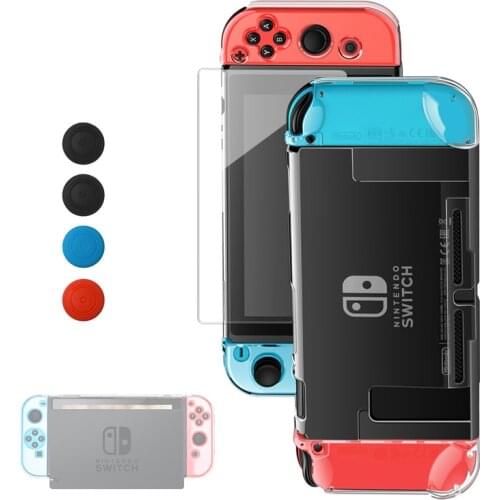 Clear Crystal Hard Cover Case for Nintend Switch JOY CON Protective Split Shell Cover for Nintendos Switch Game Case