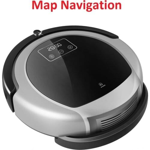 Robot Vacuum Cleaner B6009,2D Map&Gyroscope Navigation,with Memory,Strong Suction,Dual UV Lamp,3D HEPA filter,Wet Mop