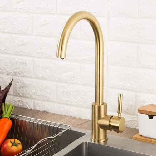 Basin Faucet Short Tall Bathroom Mixer Sink Long Spout Cold and Hot Tap 360° Rotation All Brass Bathroom Sink