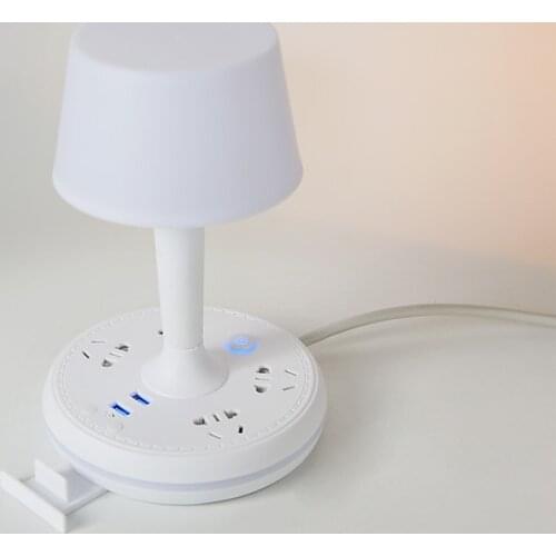 Modern Acrylic Multifunction Desk Lamps with Remote Control Eye Protection Reading Lamp USB Socket Dimming Small LED Table Light