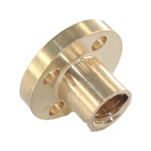 3D Printer CNC Parts Copper Nut T-type Stepper Motor Trapezoidal Lead Screw 8MM Thread 1mm/2mm/4mm/8mm T8 Nuts