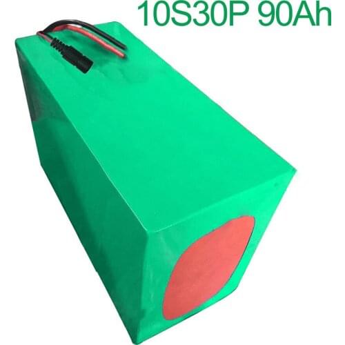 36V 90Ah 10S30P 18650 Li-ion Battery Pack E-Bike Ebike electric bicycle 42V 300x195x140mm