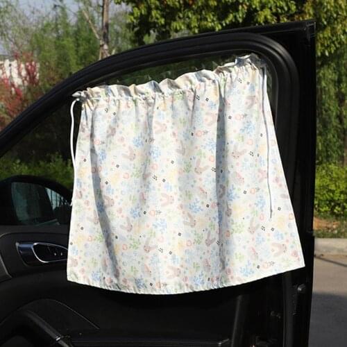 Car Curtain Sunshade Suspension Type Rear Side Window Curtain Film Car Sunshade Visor Heat Shield UV Protection For Baby Kid
