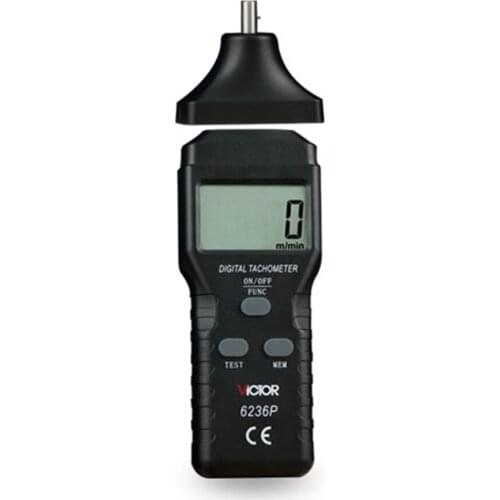6236P Non-contact Digital Tachometer Rpm Meter 2.5~99,999RPM Laser Photo Speed Measurements Tester