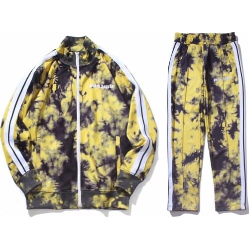 Render Palm Angels Men Women Lovers Style Fashion Long Sleeve Pants, Boyfriend Gift Sports Jacket Set