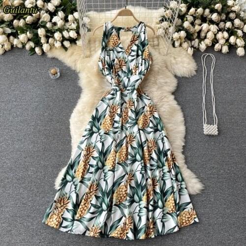 GUILANTU Sleeveless Summer Dresses